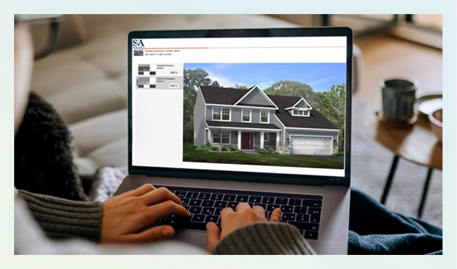 User viewing our website using the Exterior Color Tool