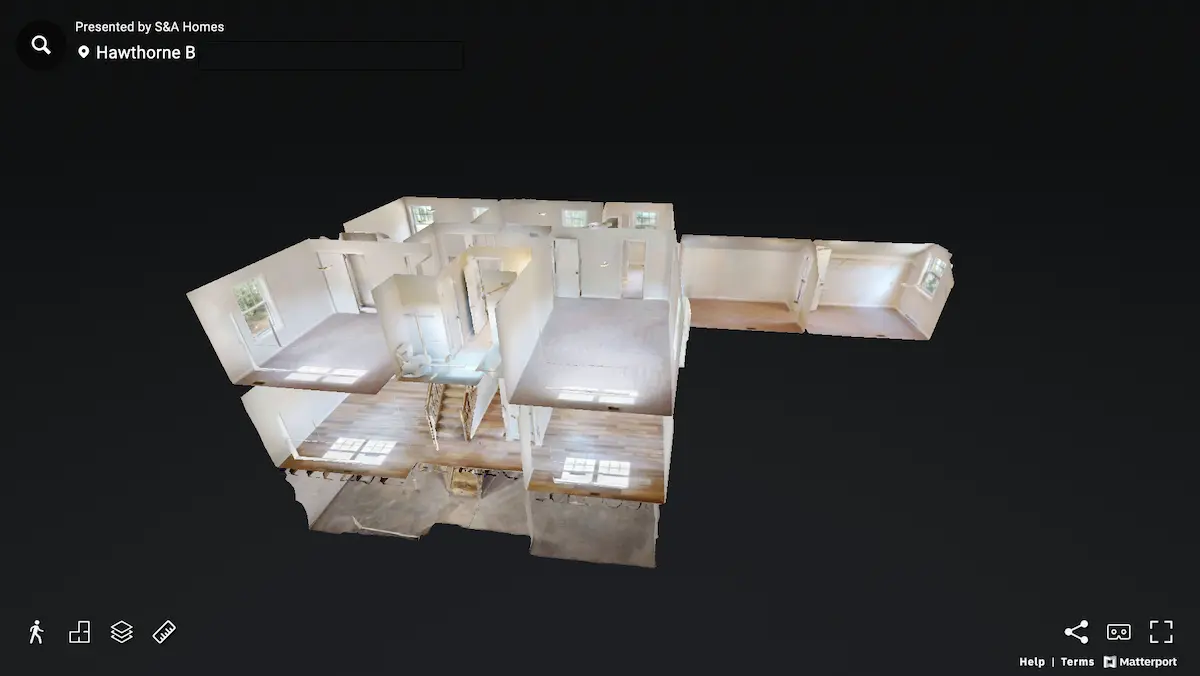 Screenshot of a virtual tour interface on our website